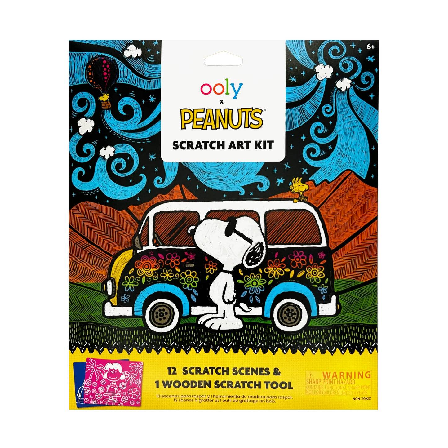 Peanuts Snoopy Kratzkunst-Set