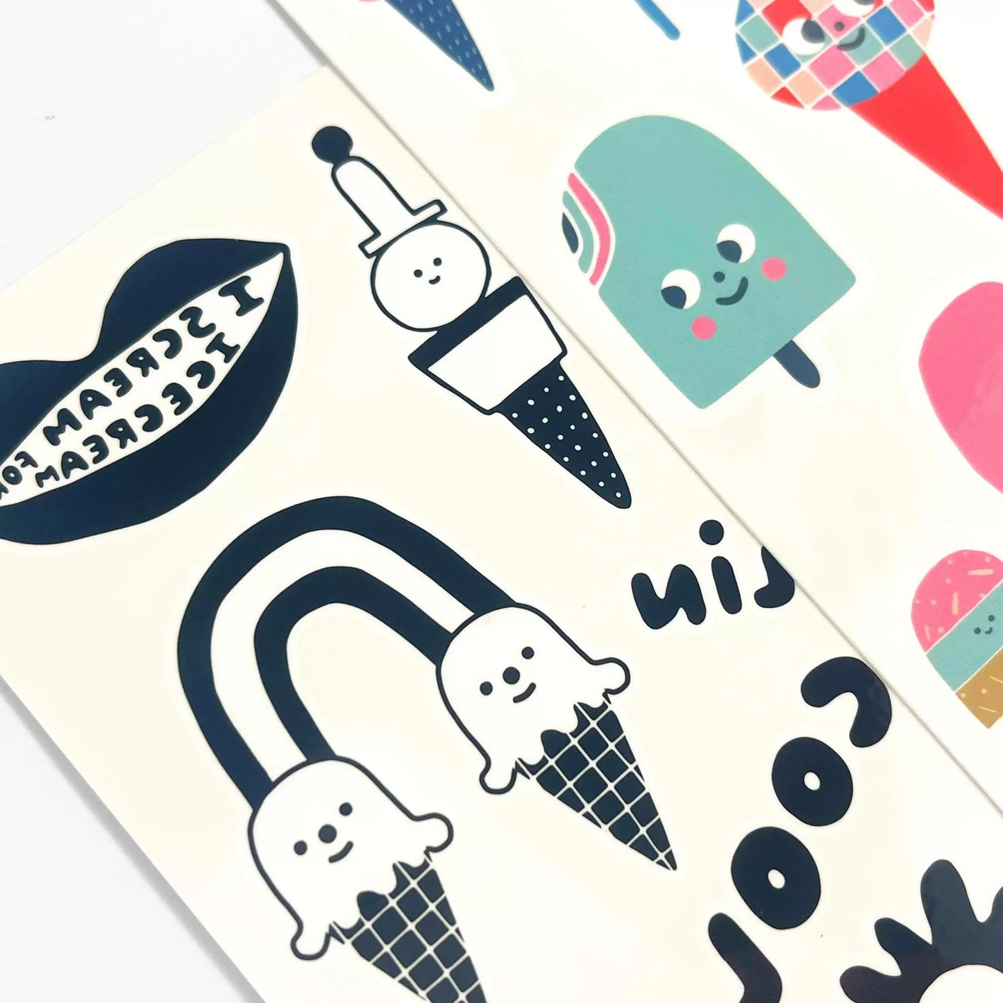 Temporary Tattoos ''Ice Cream Party''