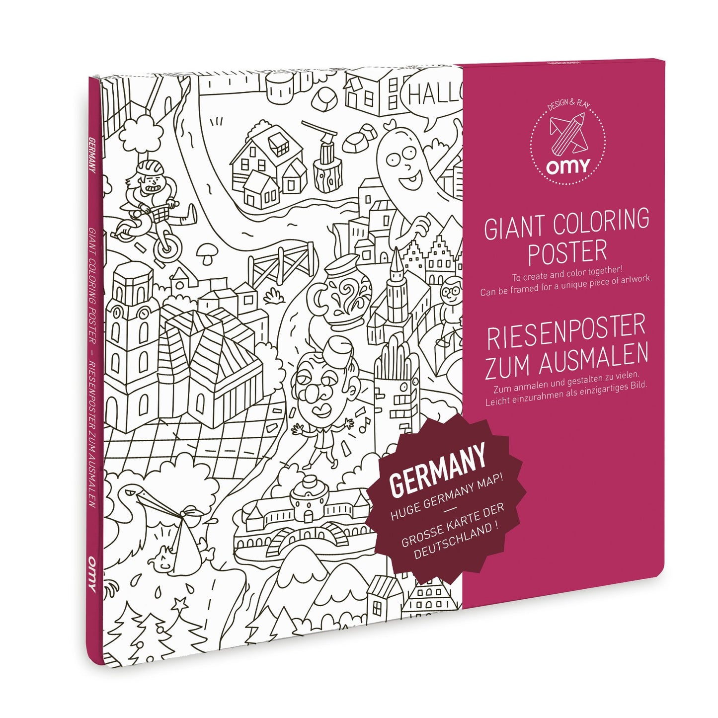 OMY Giant Colouring Poster 70 x 100, Germany