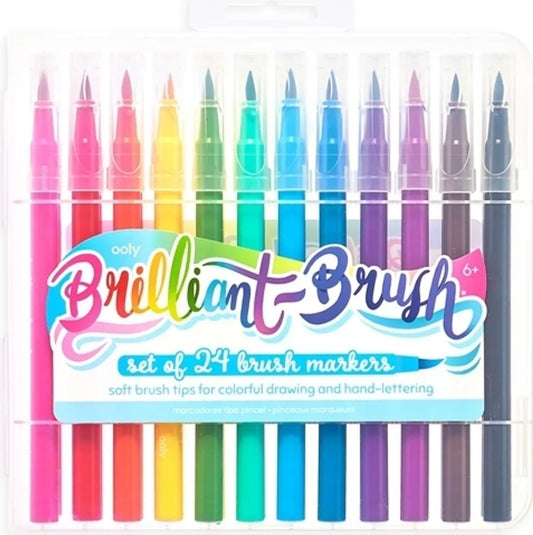 Brillanter Pinsel, 24 weiche Pinselspitzen-Marker
