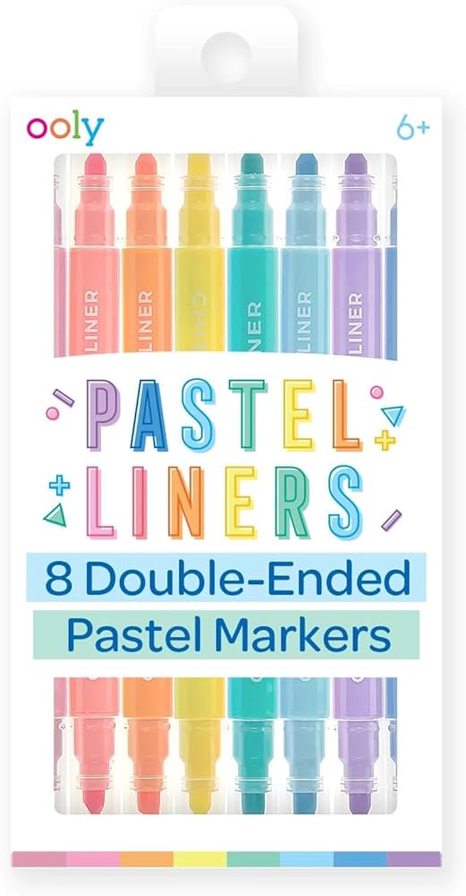 Doppelseitige Marker, Pastellliner