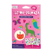 Load image into Gallery viewer, Mini Temporary Tattoos &#39;&#39;Unicorn Party&#39;&#39;
