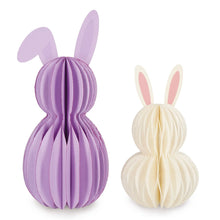 Load image into Gallery viewer, Set of 2 Foldable Paper Bunnies, Hoppy Easter
