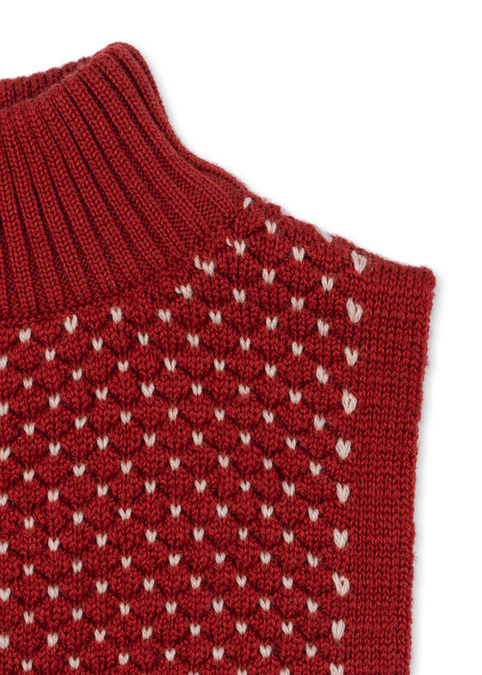 Merino Halswärmer Erdbeere, verschiedene Größen