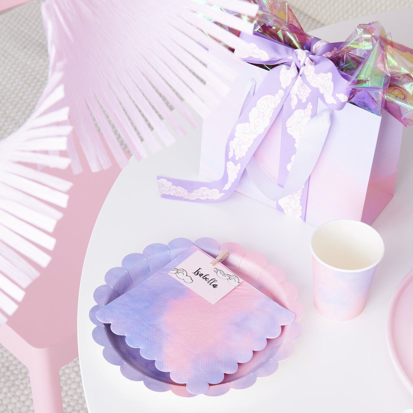 Paper Party Cups ''The Sky is the Limit'', Set of 8