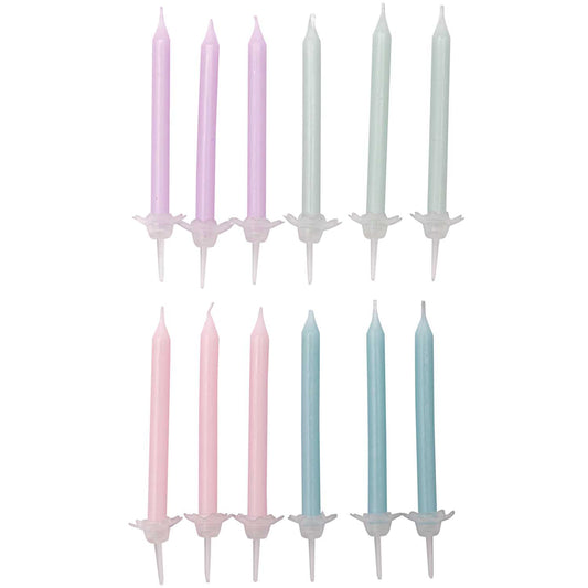 Kerzenset ''Pastels'', 24er-Set