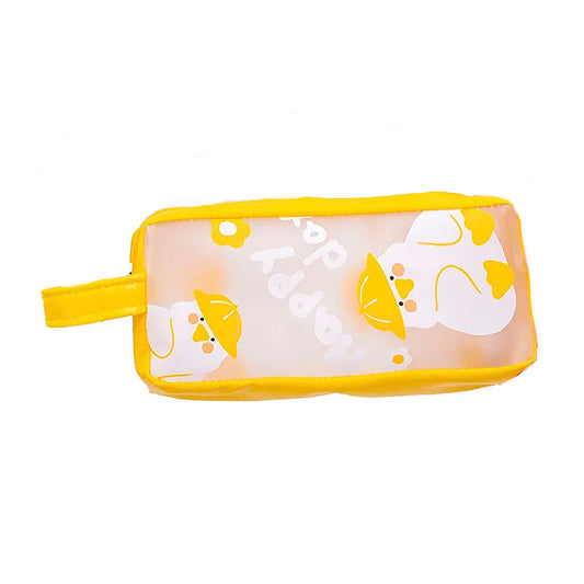 Transparente Federtasche, Glücklicher Tag