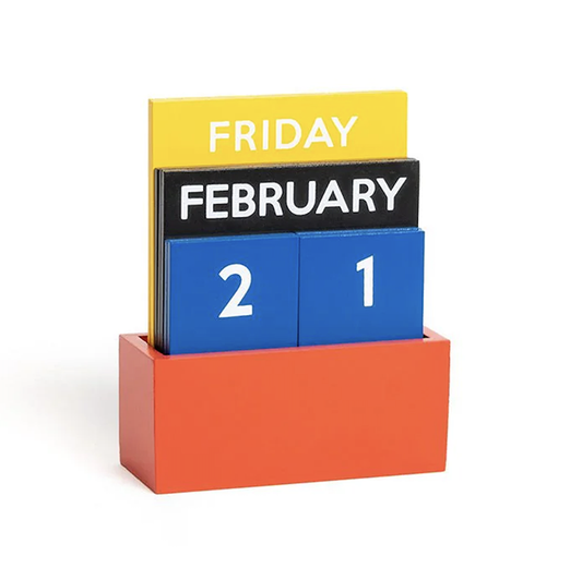 Kleiner ewiger Kalender, mehrfarbig