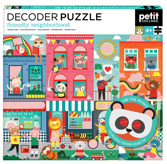 Freundliche Nachbarschaft, 100-teiliges Decoder-Puzzle