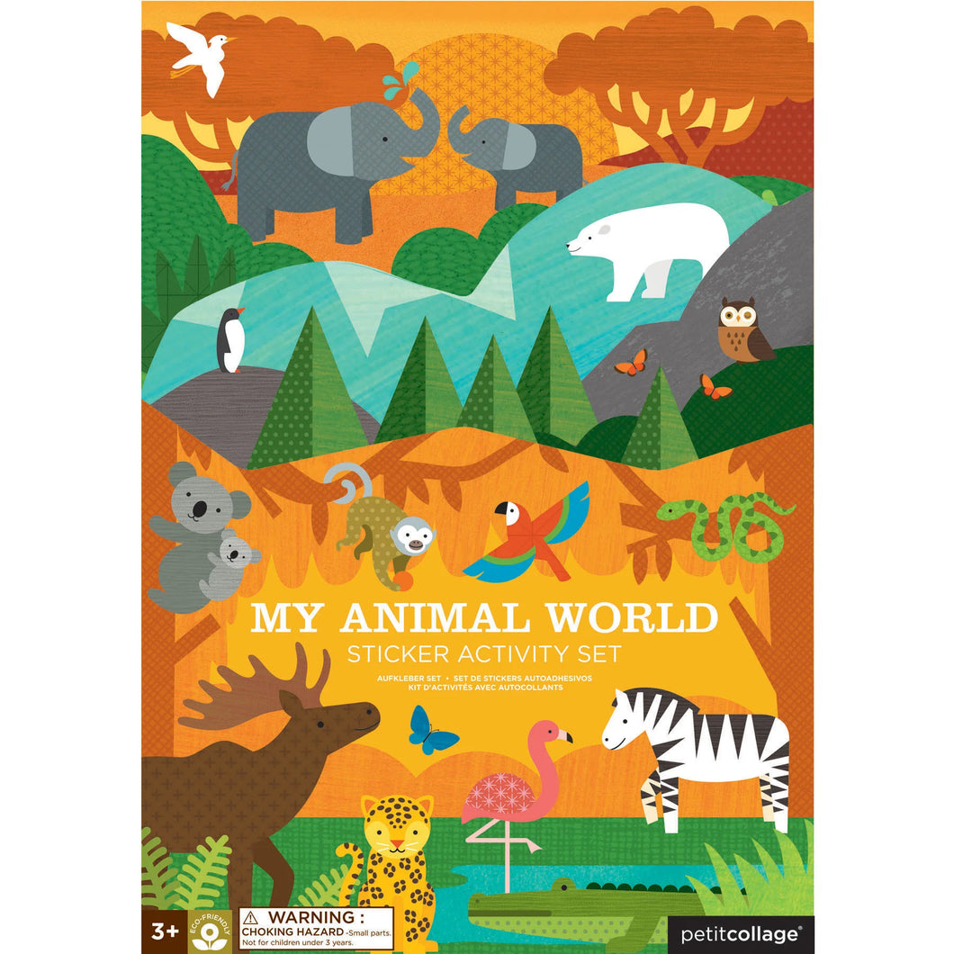 Wiederverwendbares Aufkleber-Aktivitätsset, Meine Tierwelt