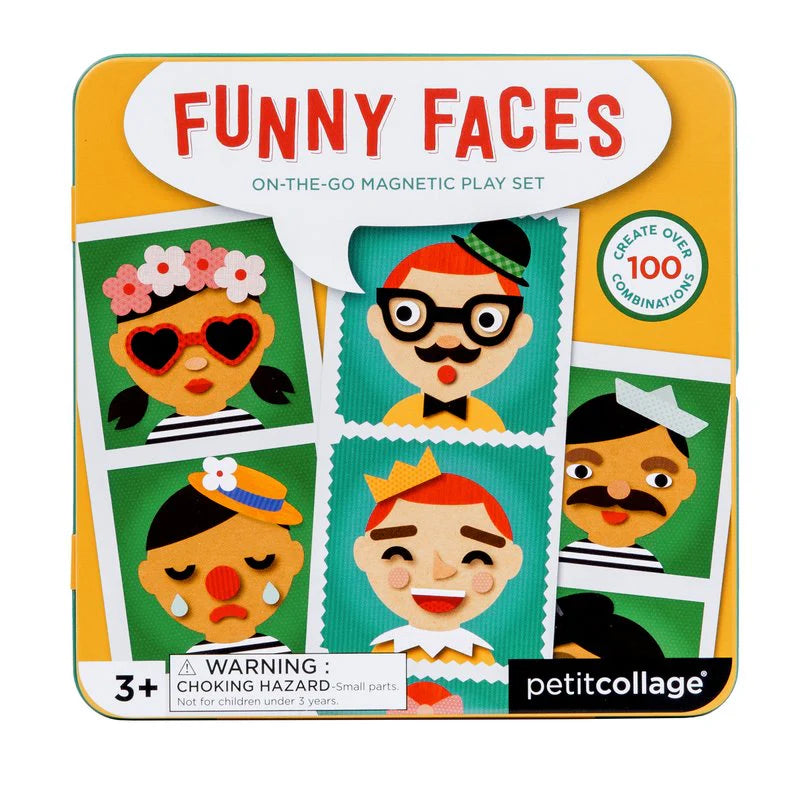 Magnetic Set On-The-Go Game, Funny Faces