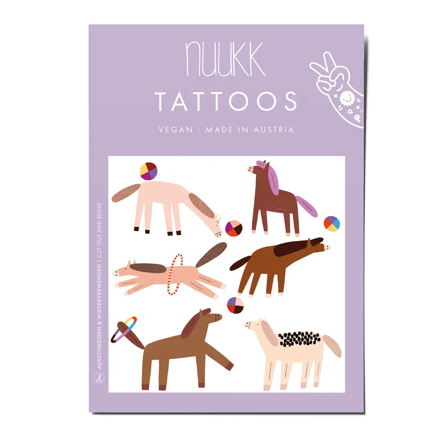 Nuukk Horses Organic Temporary Tattoos