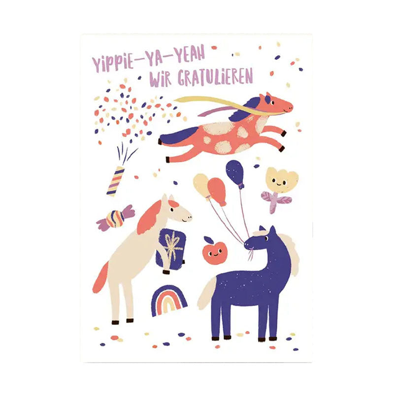 Postcard, Birthday Horse