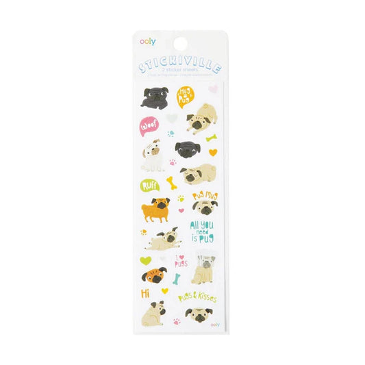 Sticker-Set ''Mops''