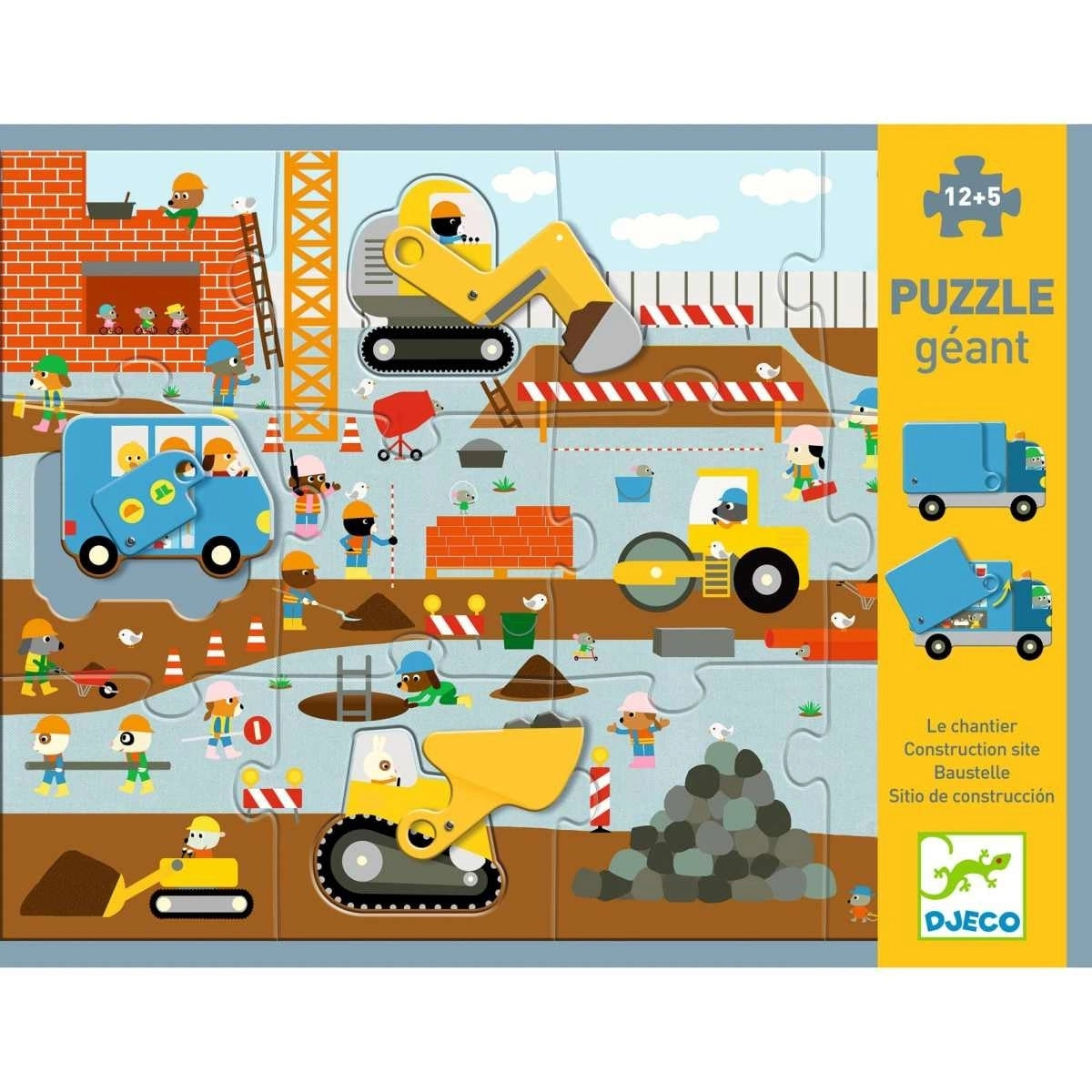 Floor Puzzle: Construction Site