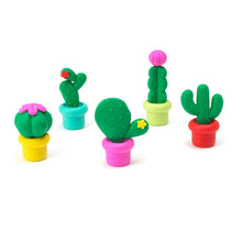 Load image into Gallery viewer, Scented Erasers, Set of 5 &#39;&#39;Cactus&#39;&#39;
