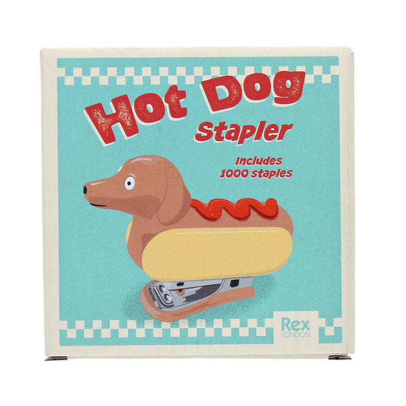Mini-Heftgerät mit 1000 Heftklammern „Hot Dog“