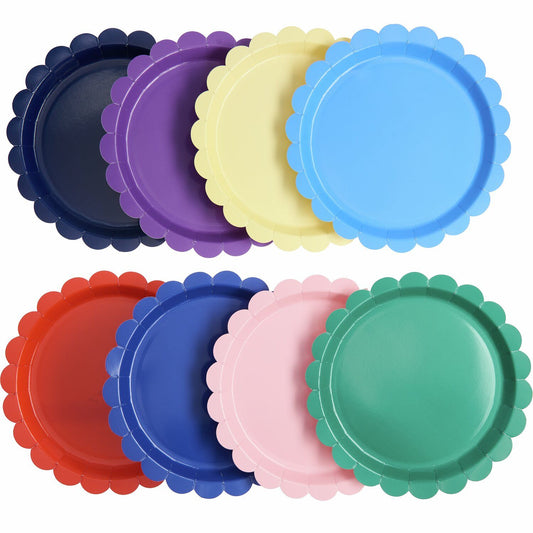 Papp-Partyteller „Regenbogenmagie“ 23cm, 8er-Set