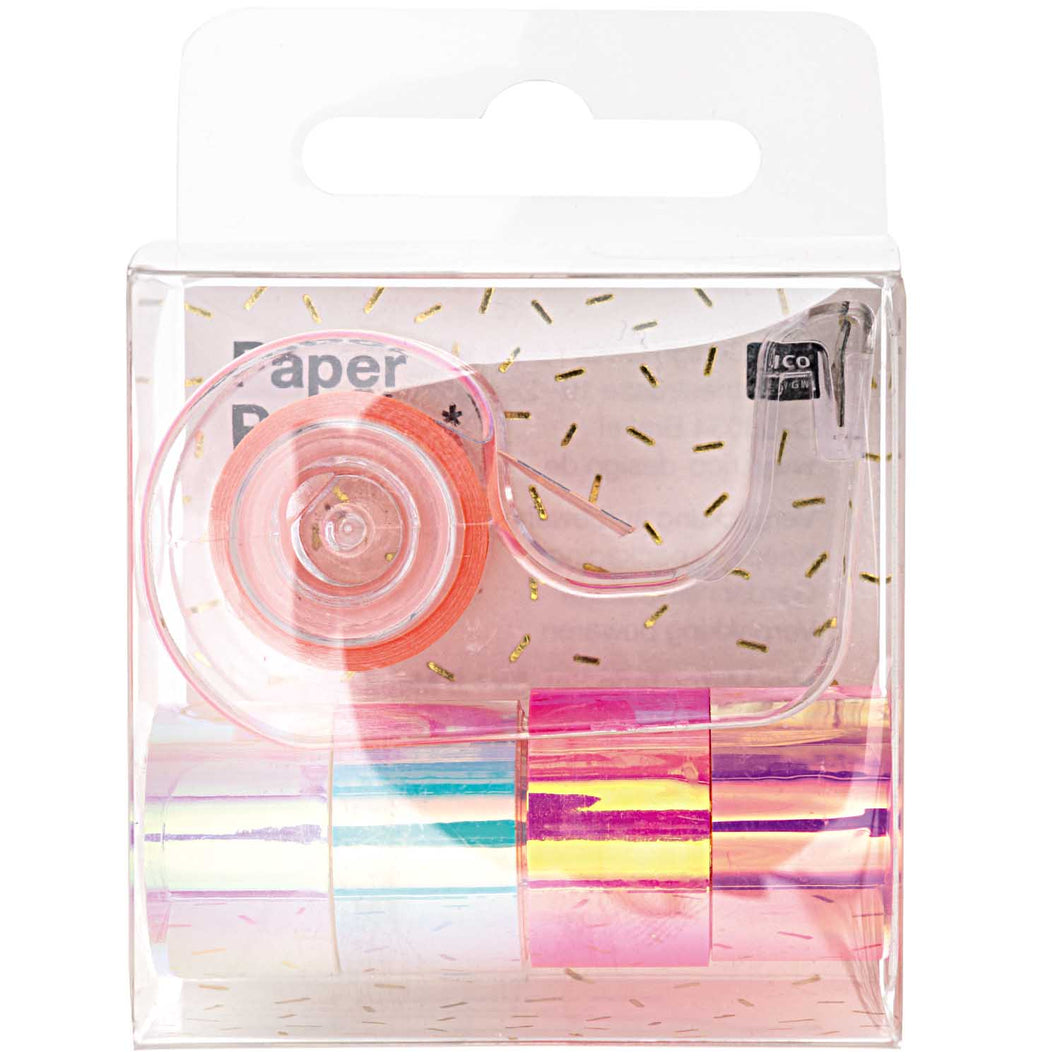 Mini Mirror Tape Set ''White / Pink''