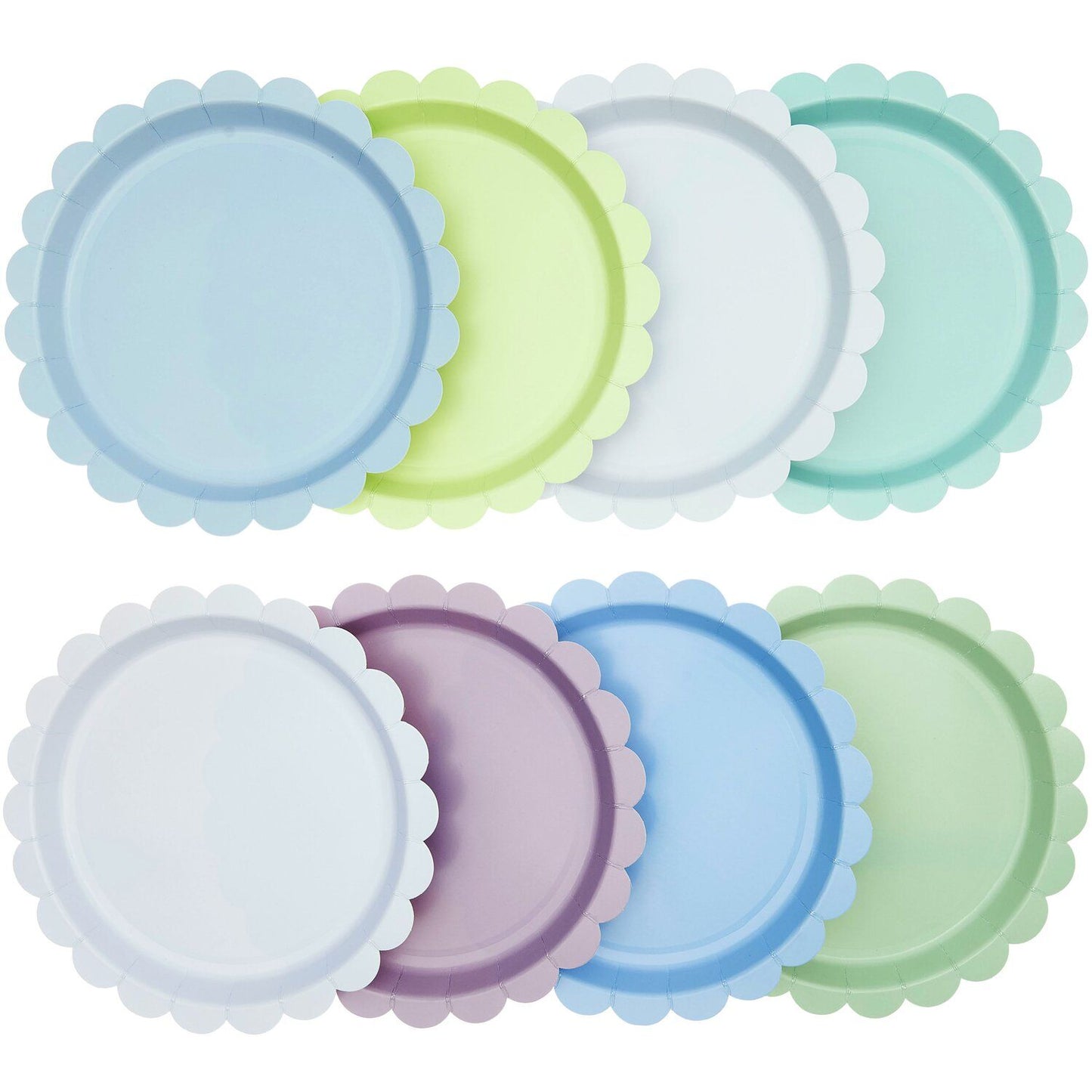 Paper Party Plates ''Ocean'' 23cm, Set of 8