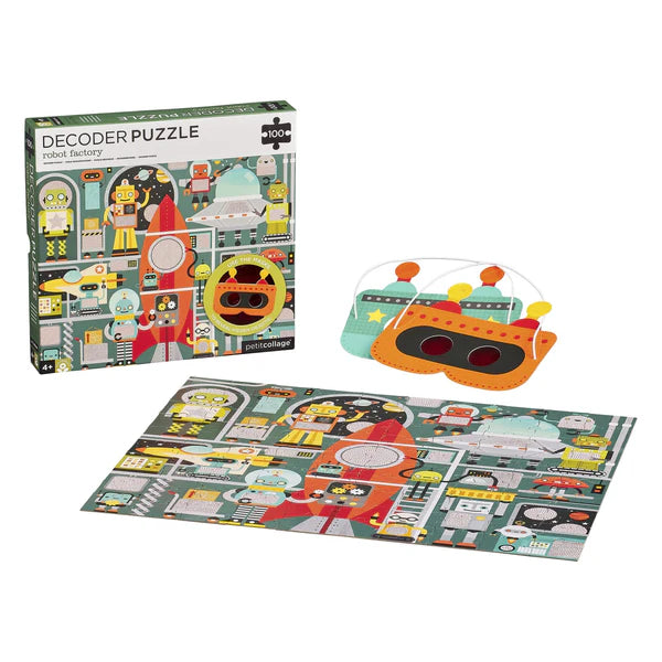 Roboterfabrik, 100-teiliges Decoder-Puzzle