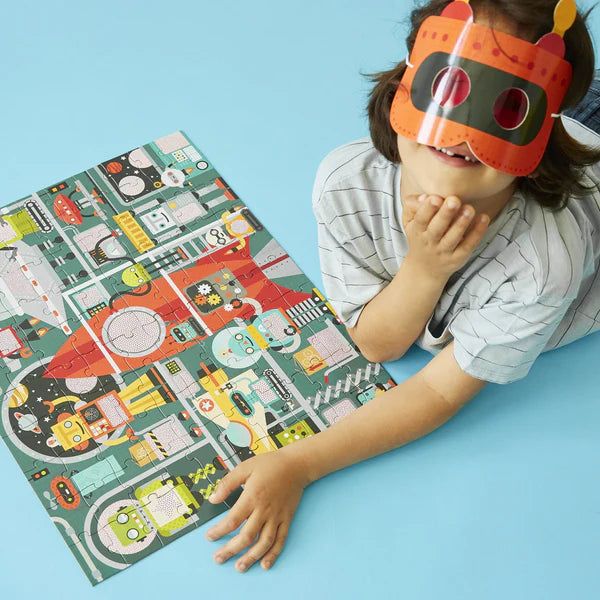 Roboterfabrik, 100-teiliges Decoder-Puzzle