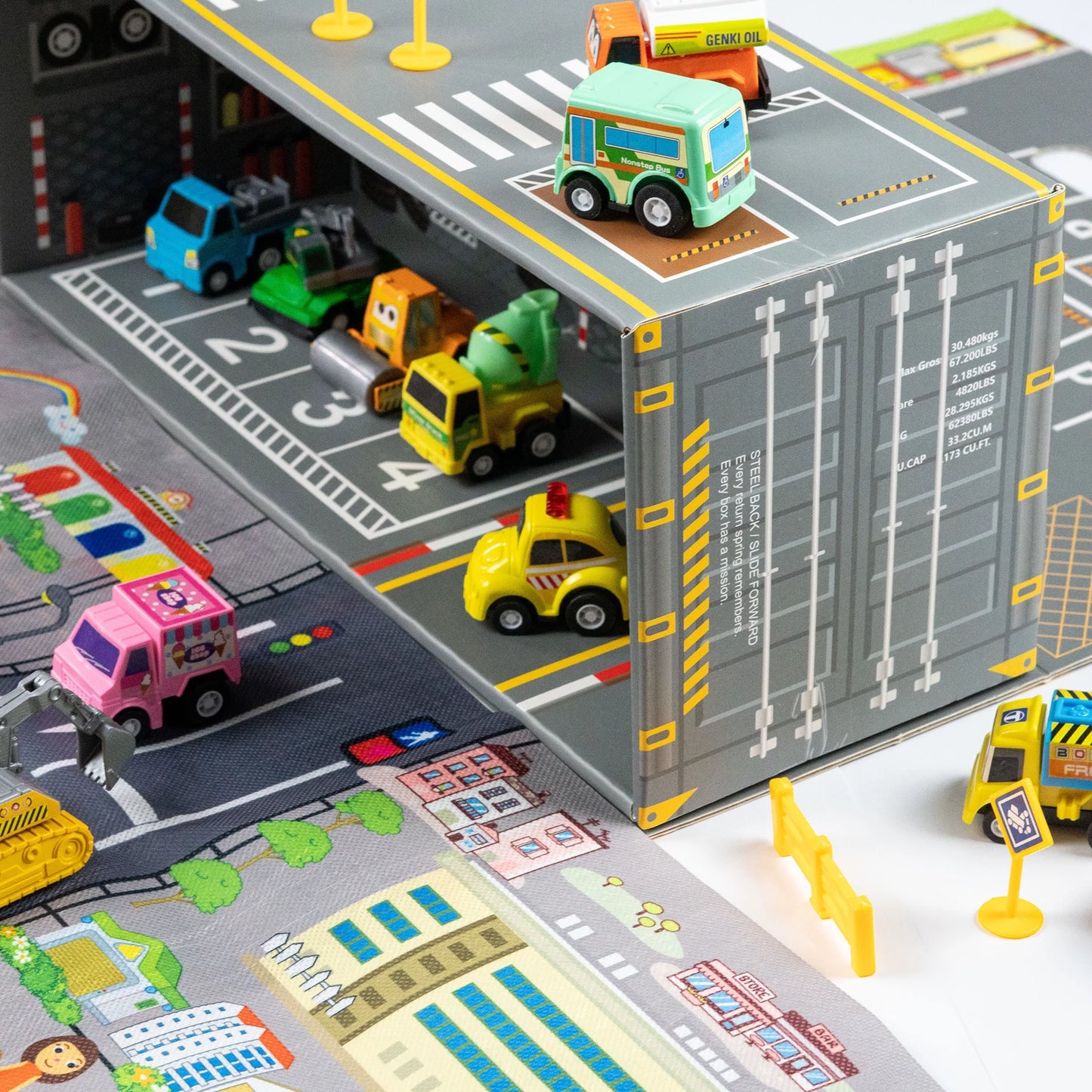 Rookies Carry Road Playset with 24 Vehicles