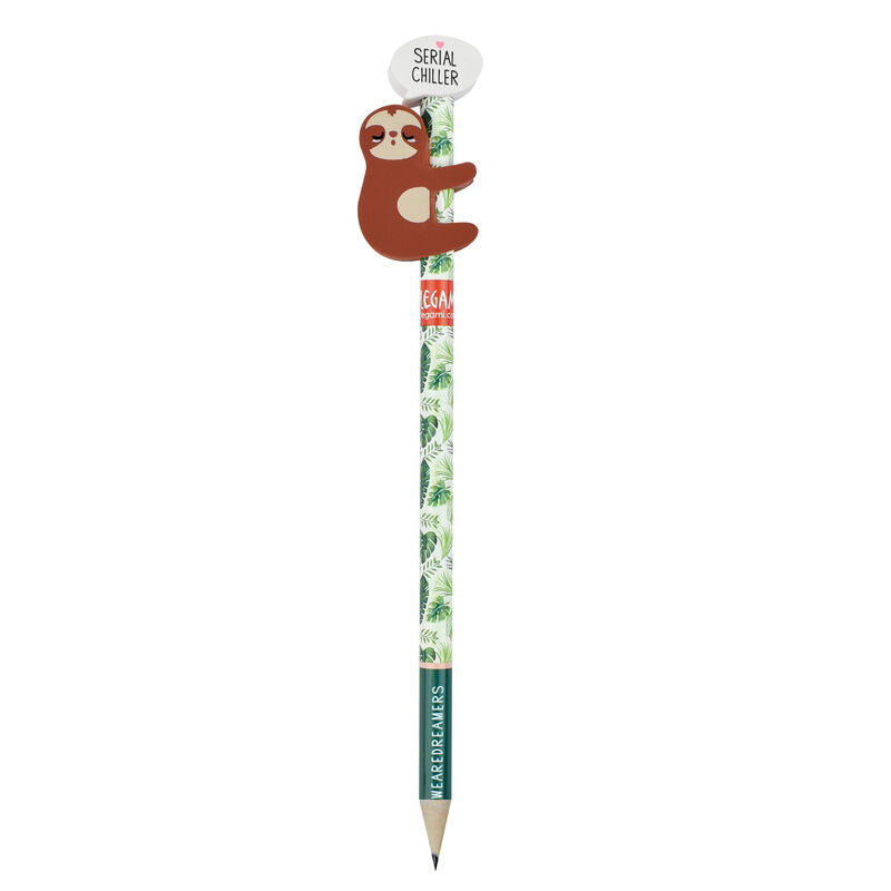 Bleistift mit Radiergummi „Faultier“