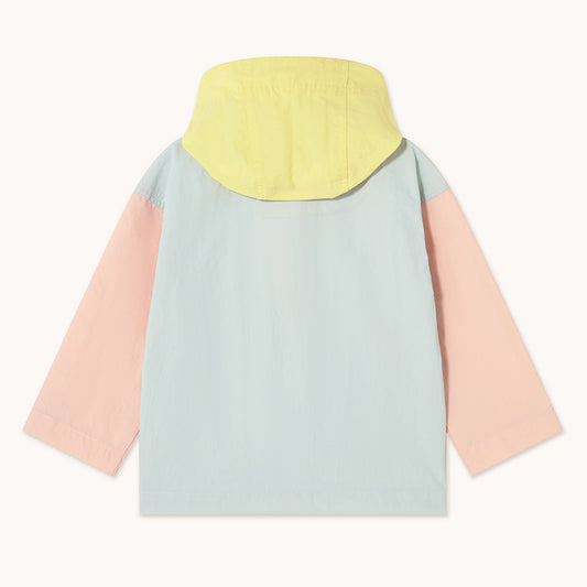 Color Block Jacket, Pastel Blue / Mellow Yellow
