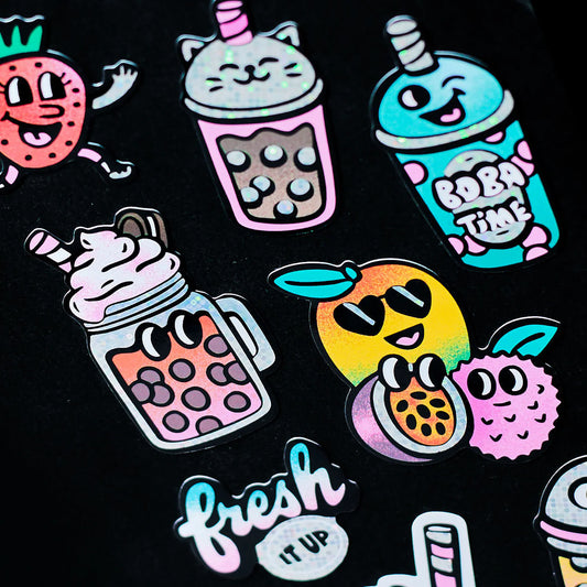 Große fabelhafte Sticker, Bubble Tea