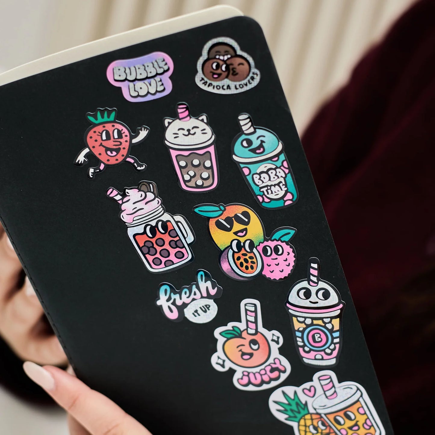 Fabulous Stickers Big, Bubble Tea