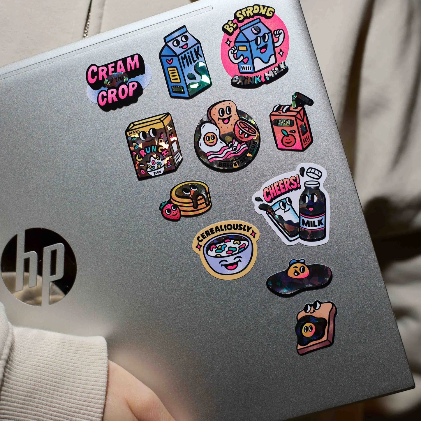 Große fabelhafte Sticker, Milch