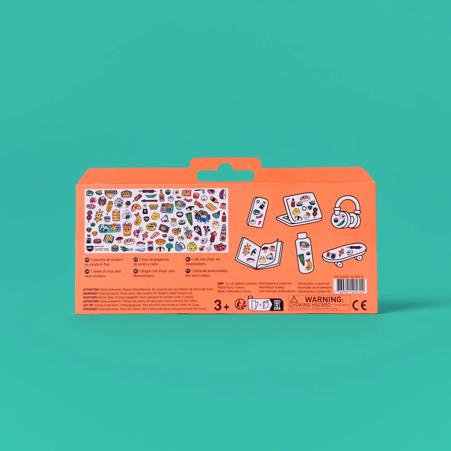 Fabelhaftes Sticker-Set, Boutique Sushi-Laden