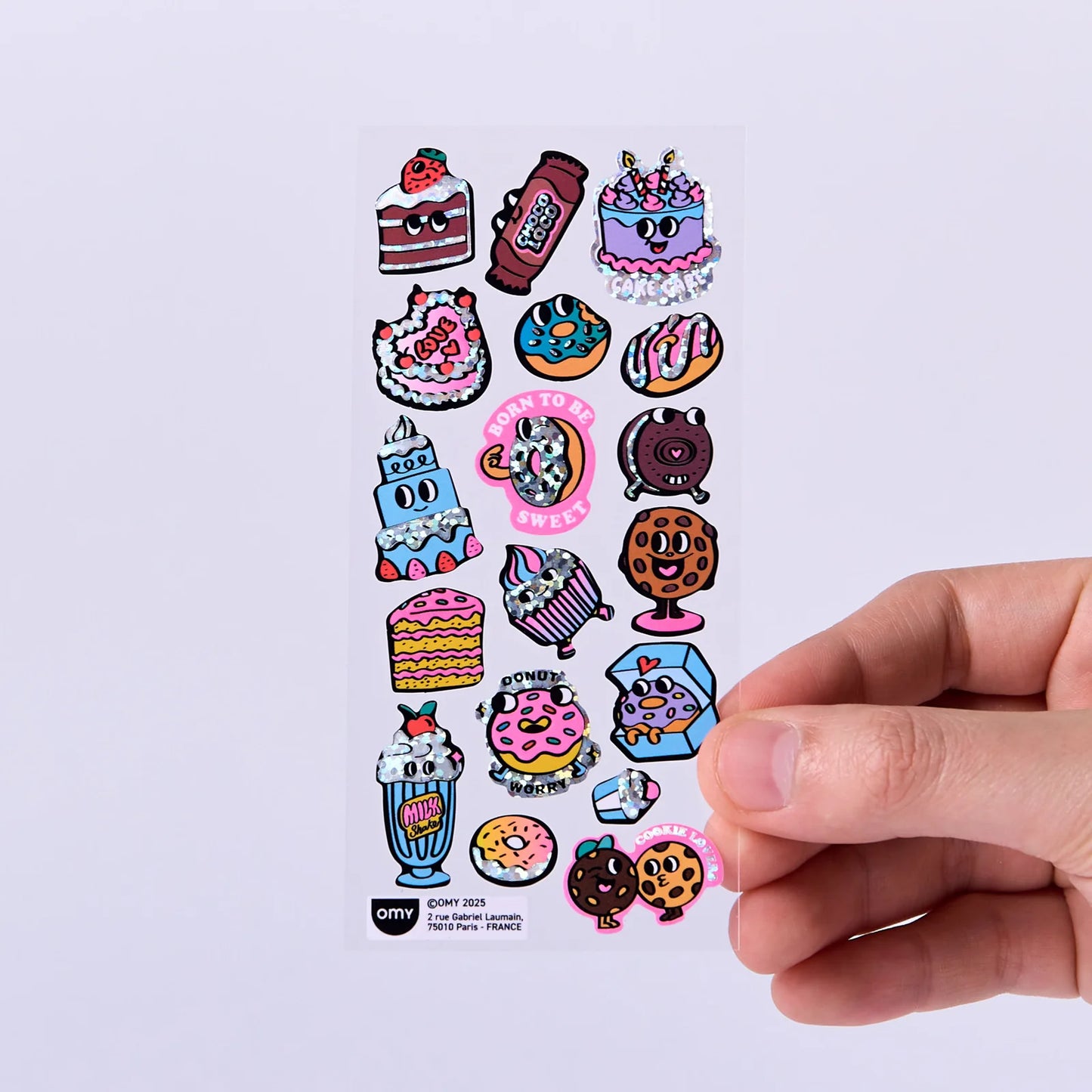 Fabelhaftes Sticker-Set, Ikonische Donuts