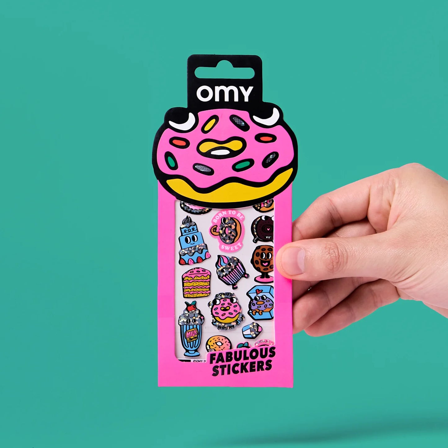 Fabelhaftes Sticker-Set, Ikonische Donuts