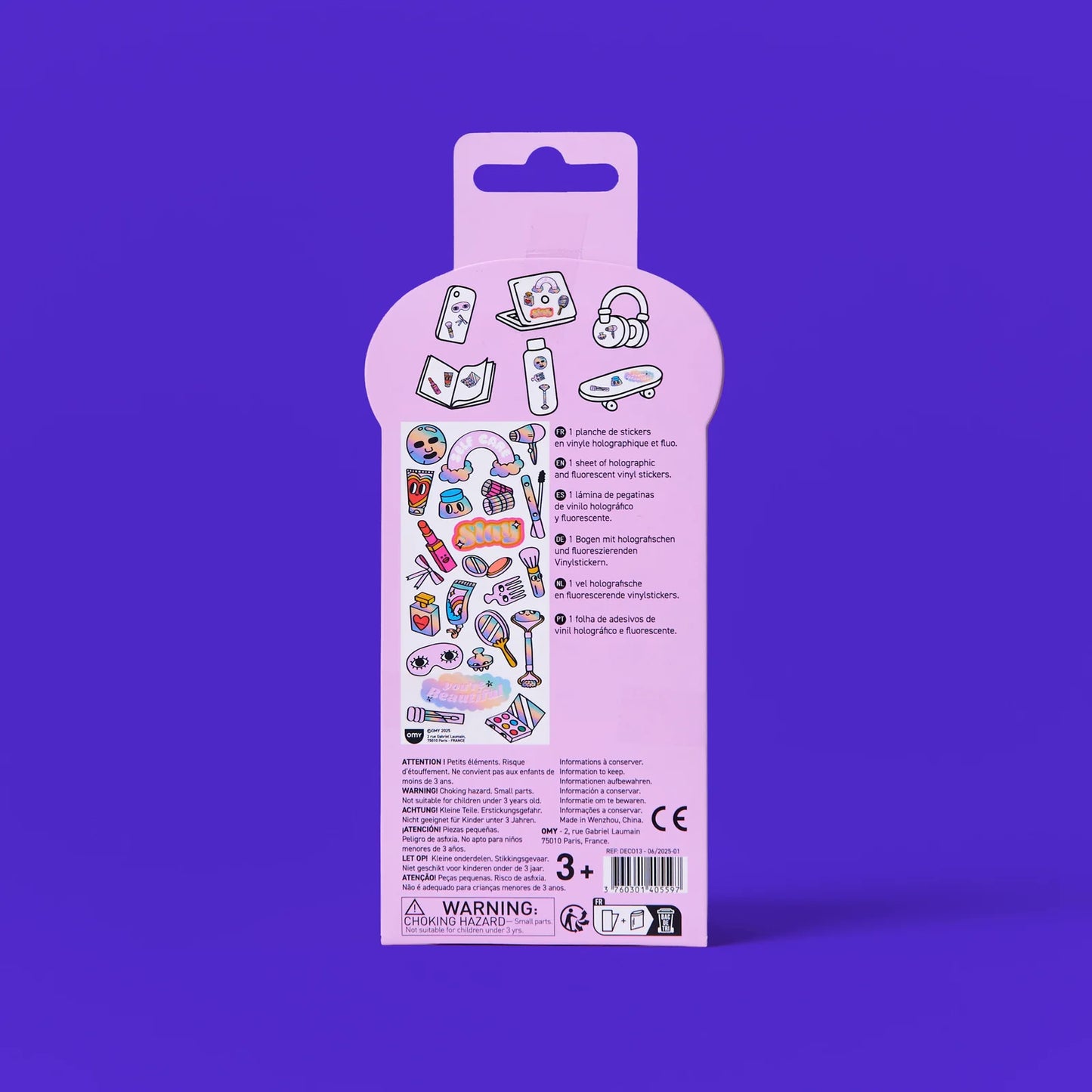 Fabelhaftes Sticker-Set, Ikonisches Make-up