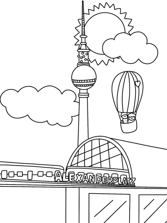 Berlin Malbuch, Deutsche Sprache