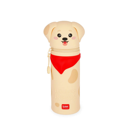 Legami, 2-in-1 Soft Pencil Case, Golden Dog, Limited Edition