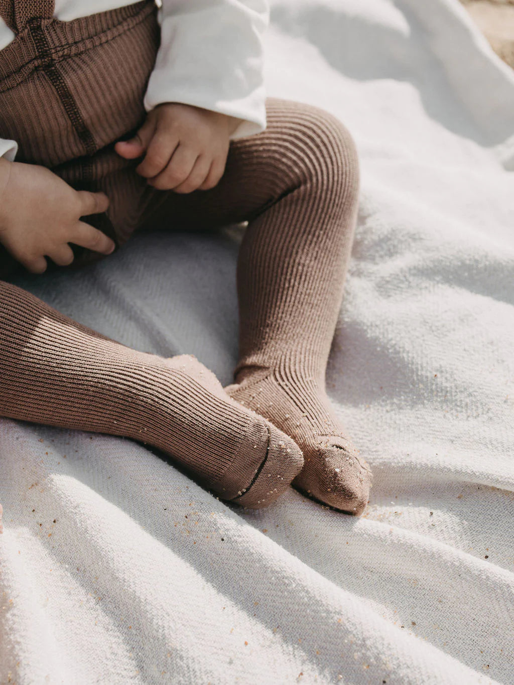 Footed Tights  ''Granola''
