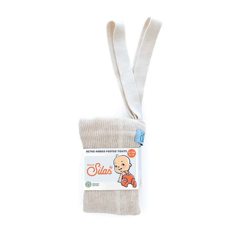 Silly Silas Footed Tights Cream Blend, Various Sizes