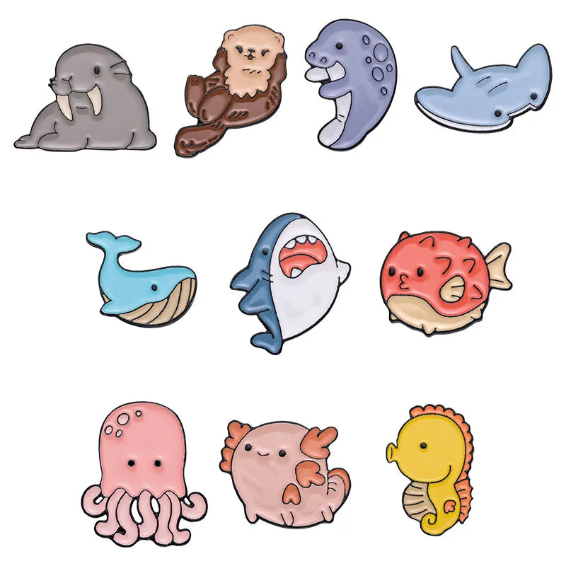 Pin Badge, Sea Creatures