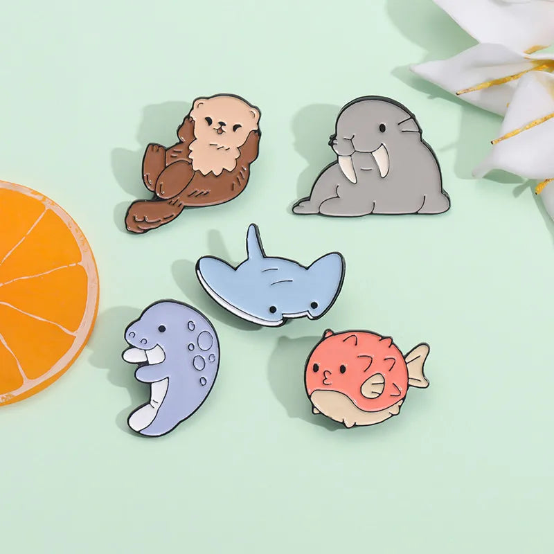 Pin Badge, Sea Creatures