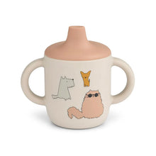 Load image into Gallery viewer, Liewood Neil Sippy Cup &#39;&#39;Cats and Dogs&#39;&#39;
