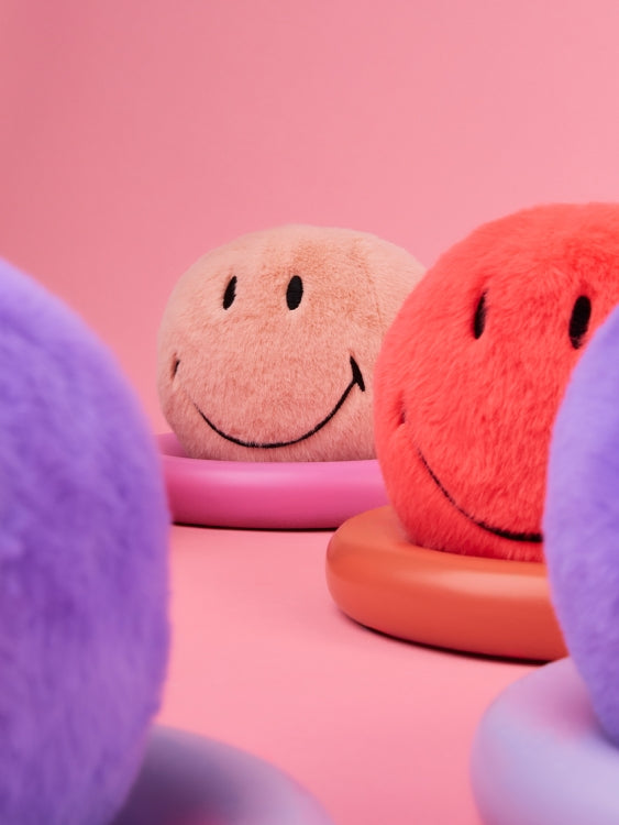 Smiley ECO Fuzzy, Pink 13cm