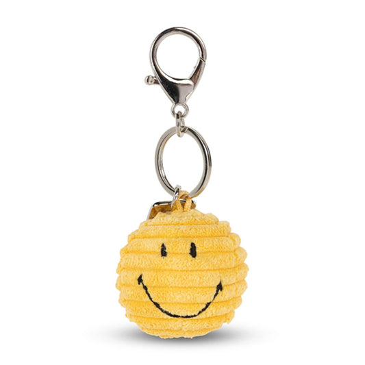 Smiley Schlüsselanhänger ECO Corduroy, Gelb