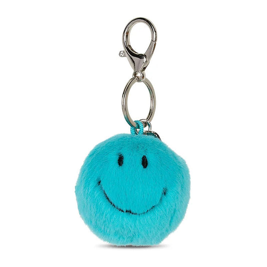Smiley ECO Fuzzy Schlüsselanhänger, Petrol