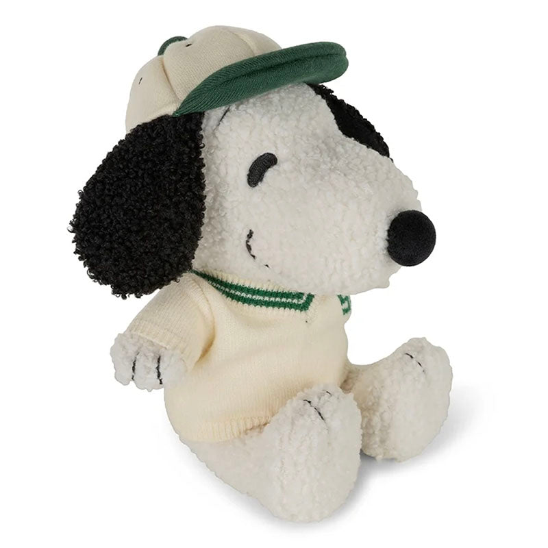 Snoopy Eco Cream with Varsity Sweater, Soft Toy 20cm