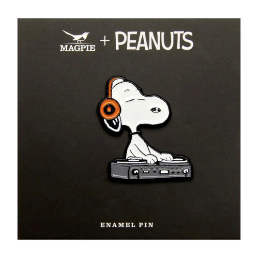 Snoopy Emaille-Anstecker, DJ