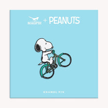 Lade das Bild in den Galerie-Viewer, Snoopy Enamel Pin, Bicycle

