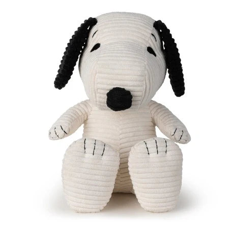 Snoopy Sitting Corduroy Cream, Soft Toy, 19cm